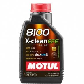 Моторное масло Motul 8100 X-clean EFE 5W30 C2/C3/SN, 1л.