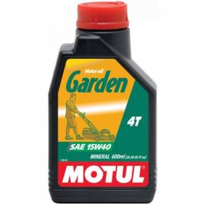 Масло для газонокосилки, мотокультиватора Motul Garden 4T 15W-40 (SF), 0.6л