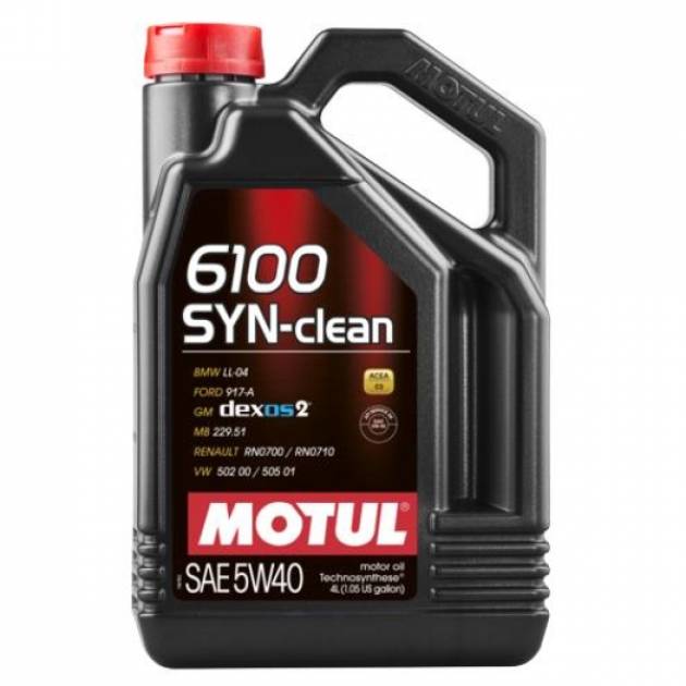 Моторное масло Motul 6100 SYN-clean 5W40 (C3/SN)