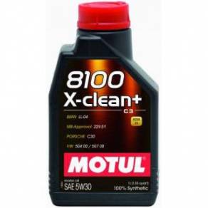 Моторное масло Motul 8100 X-clean+ 5W30 C3, 1л.